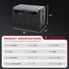 Diesel Tank, Portable Diesel Tank - 51 Gal with 12V Transfer Pump (10.6 GPM), Auto Nozzle, Filter, Truck Bed-Fit for Agriculture/Construction - 2 of 4