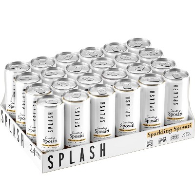 SPLASH Mixers Sparkling Sposati - Case of 24, 12 oz cans