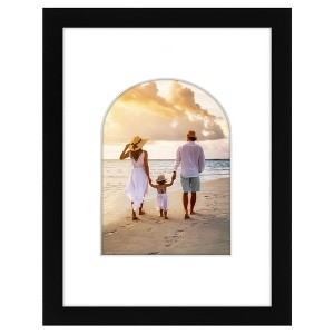 Americanflat Picture Frame with Oval Mat Insert and Shatter-Resistant Glass - Signature Collection - Photo Frame for Wall Display - 1 of 4