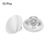 Unique Bargains Blouses Sweater Round Aluminum Cotton Fabric Cloth Covered Buttons 10 Pcs - 3 of 4