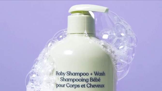 Pipette Baby Shampoo + Wash Fragrance Free - 11.8 fl oz, 2 of 9, play video