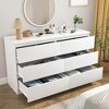 CIPACHO Modern White 6-Drawer Dresser - Roomy Double Dresser for Home - 2 of 4