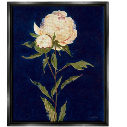 Stupell Industries Budding Rose Blossomsfloater Canvas Wall Art