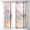 Sewzinski Pastel Mountains Single Panel Sheer Window Curtain - Society6 - 2 of 4