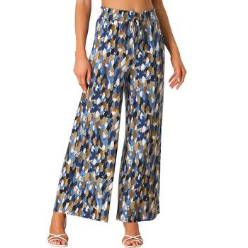 Girls' Wide Leg Pull-on Terry Pants - Cat & Jack™ Turquoise Blue