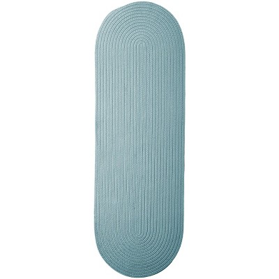Colonial Mills Boca Raton - Federal Blue 2 Ft x9 Ft Runner (Oval) Rug Indoor/Outdoor 100% Polypropylene