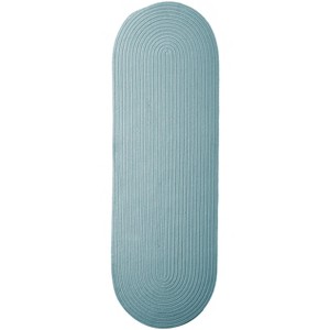 Colonial Mills Boca Raton - Federal Blue 2 Ft x9 Ft Runner (Oval) Rug Indoor/Outdoor 100% Polypropylene - 1 of 4