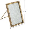 Storied Home Metal Bamboo-style Photo Frame, Gold - 3 of 4