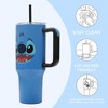 Disney Stitch Face 40 Oz Blue Stainless Steel Tumbler with Handle - 3 of 4