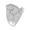 Ross-Simons 1.40 ct. t.w. Diamond Heart Ring in Sterling Silver - 3 of 4