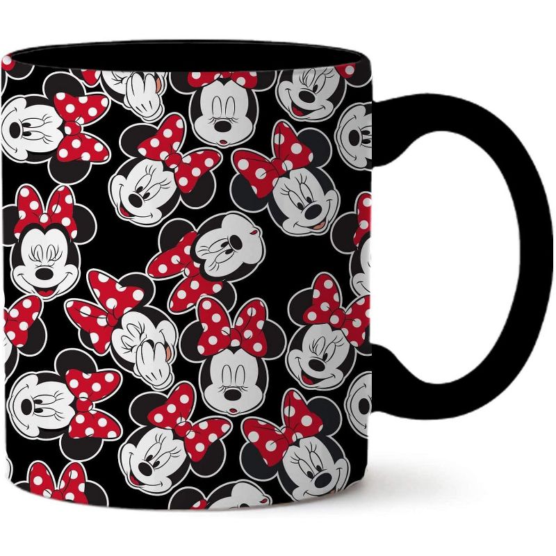 Silver Buffalo Disney Minnie Mouse All Over 14 Ounce Ceramic Mug, 1 of 5