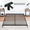 Jojoka Bed Frame, Heavy Duty Metal Platform with Steel Slats, Noise-Free, Under Bed Storage, No Box Spring Needed, Easy Assembly - 4 of 4