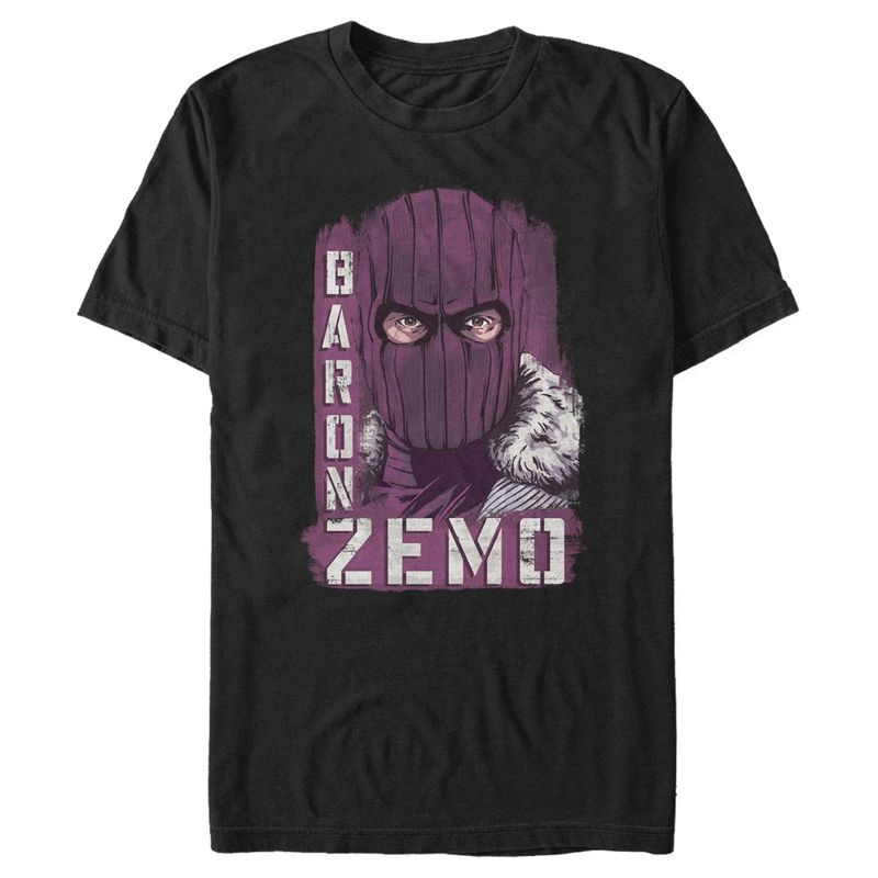 Men's Marvel The Falcon and the Winter Soldier Baron Zemo Close-Up T-Shirt, 1 of 6