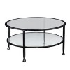 Jaymes Metal/Glass Round Cocktail Table - CK8740 - Black - SEI - 3 of 4