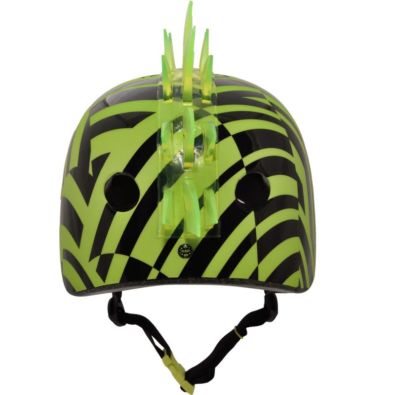 Krash! Dazzle LED Lighted Mohawk Youth Helmet - Green, 4 of 10
