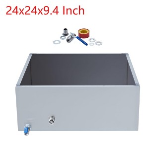 24"x24"x9.4" Maple Syrup Evaporator Pan Stainless Steel With a Valve Two interface - 1 of 4