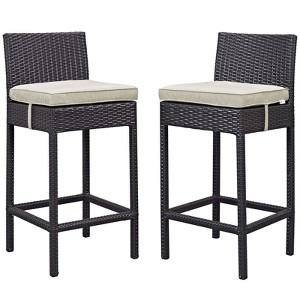 Modway Lift Bar Stool Outdoor Patio Set of 2 - 1 of 3