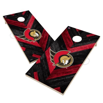 NHL Ottawa Senators 2'x4' Solid Wood Cornhole Board