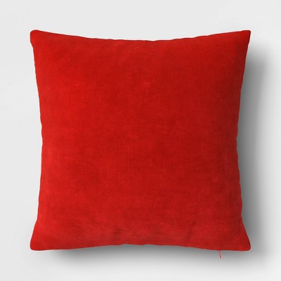 Velvet Square Throw Pillow with Zipper Closure - Threshold™
