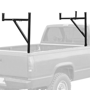 Elevate Outdoor Truck Ladder Rack Adjustable Steel Pickup Cargo Carrier, Black - 1 of 4