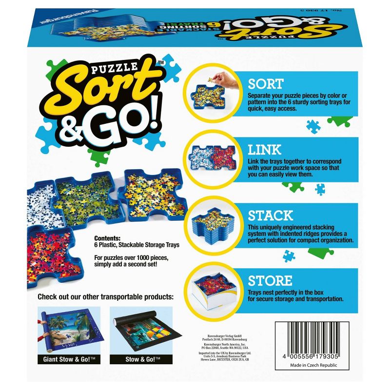 Ravensburger Puzzle Sort &#38; Go! Stacking Sorting Trays, 4 of 6