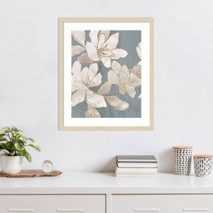 Amanti Art White Garden Outline II by Asia Jensen Wood Framed Wall Art Print - 1 of 4