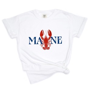 Maine Lobster - Women's Garment Dyed Graphic T-Shirt - 1 of 4