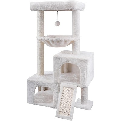 37.4" Cactus Cat Tree Tower with Twin Cat Condos for Indoor Cats