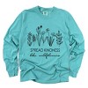 Simply Sage Market Women's Spread Kindness Like Wildflowers Long Sleeve Garment Dyed Tee - 2 of 4