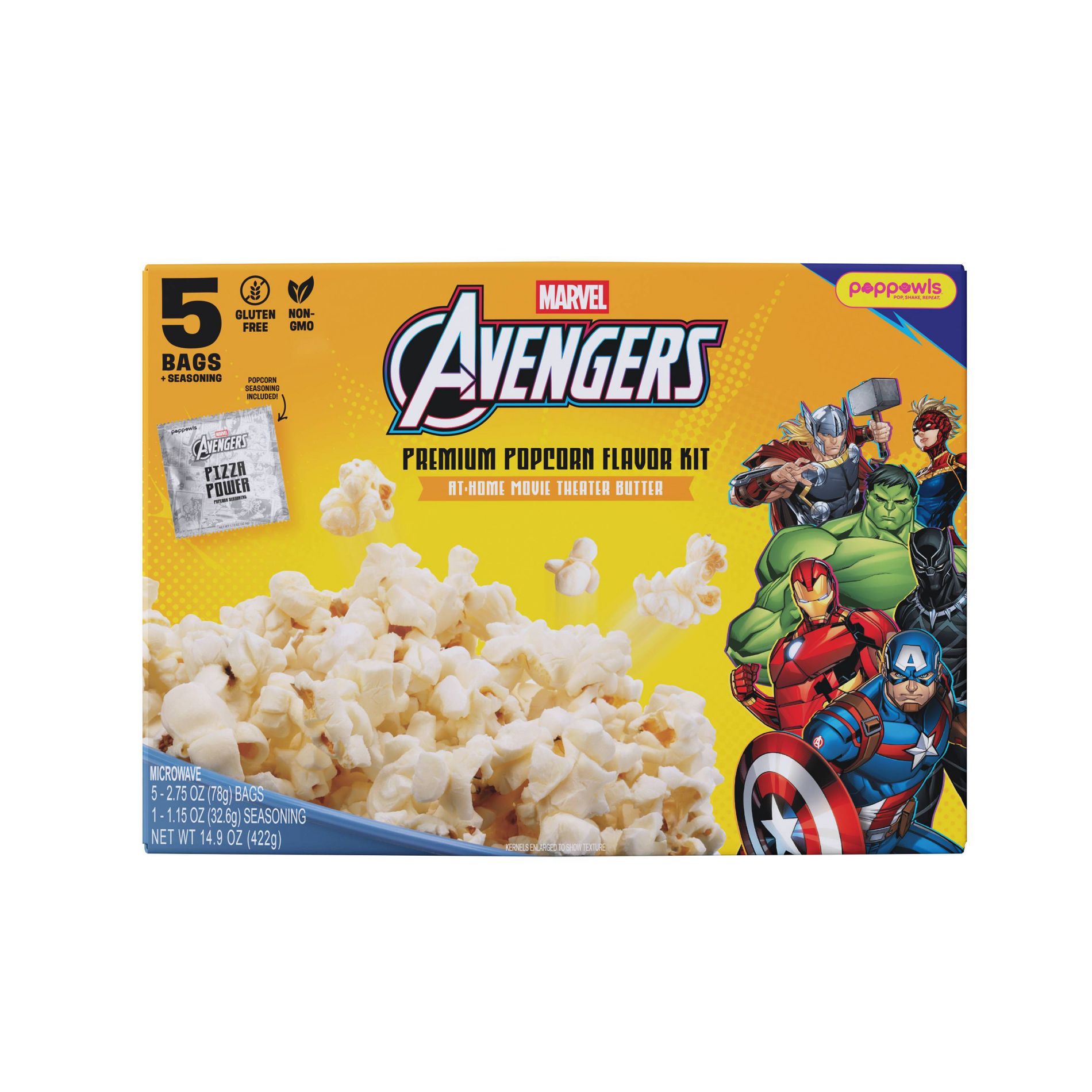 Poppowls Avengers Microwave Popcorn - 14.9oz/5ct
