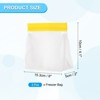 Unique Bargains Reusable Leakproof Zip PEVA Freezer Food Storage Bags 3 Pcs - 2 of 4