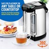 NutriChef 5L Digital Hot Water Dispenser with Auto Dispense, Safety Lock, Adjustable Temperature - Stainless Steel - 4 of 4