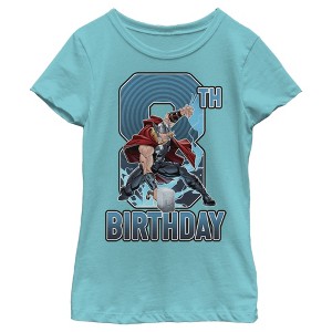 Girl's Marvel Thor Hammer 8th Birthday T-Shirt - 1 of 3