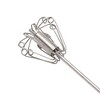 Unique Bargains 12" Semi-Automatic Loop Whisk Dishwasher Safe Stainless Steel Black Silver Tone - 3 of 4