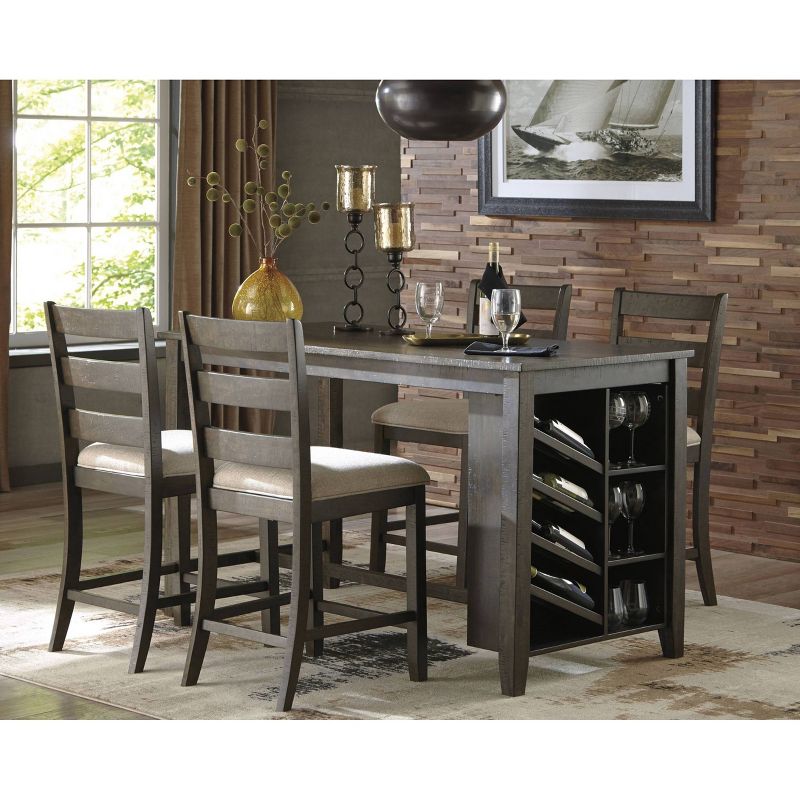 Set of 2 Rokane Upholstered Counter Height Barstools Brown - Signature Design by Ashley, 3 of 8
