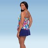 Trimshaper Women's Ronnie Two Tier Ruffle Tankini Swimsuit Top - 2 of 3
