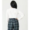 Unique Vintage Women's Long Sleeve Blouse White XL/14 - 2 of 4