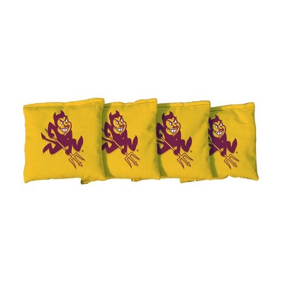 NCAA Arizona State Sun Devils Corn-Filled Cornhole Bags Yellow - 4pk