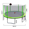 VisioGear Trampolines, Trampoline with Safety Enclosure Net, Trampoline with Basketball Hoop, Blue, 192.13"*192.13"*106.32" - 2 of 4