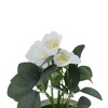 Unique Bargains Artificial Plants 5-Stem Rose Plastic 4.72"x4.72"x7.09" 1 Pcs - 4 of 4