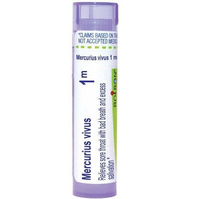 Mercurius Vivus 1M by Boiron Homeopathic Single Medicine For Cough, Cold & Flu  -  80 Pellet