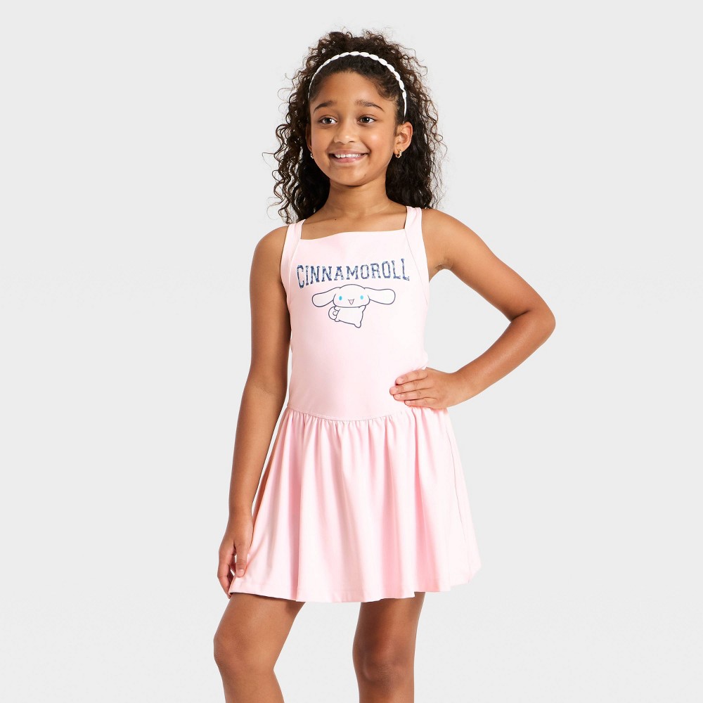 Girls' Sanrio Cinnamoroll Active Dress - Light Pink XL Plus