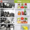 10-Pack Clear Stackable Fridge Organizer Bins with Lids for Food & Drinks - 4 of 4