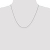 Black Bow Jewelry 0.7mm, 10k White Gold, Box Chain Necklace - 2 of 4