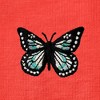 Dalix Butterfly Embroidered Cotton Relaxed Fit Short Sleeve Crewneck Tee Shirt Women - 4 of 4