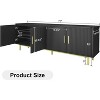 Dyonery 70" Fluted-Door TV Stand Entertainment Center with Storage - 2 of 4
