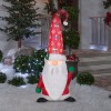 Gemmy Christmas Inflatable Gnome with Damask Cap Inflatable, 5 ft Tall, Multi - 2 of 4