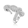Ross-Simons 2.00 ct. t.w. White Zircon Seahorse Ring With Single Black Spinel in Sterling Silver - 3 of 4