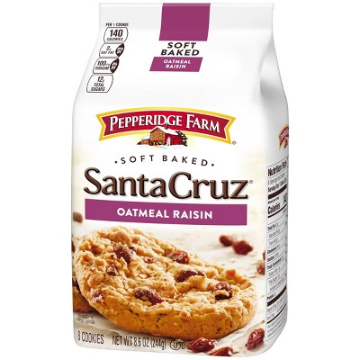 Pepperidge Farm Santa Cruz Soft Baked Oatmeal Raisin Cookies - 8.6oz