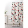Alisa Galitsyna Christmas Eve Shower Curtain White - Deny Designs: Festive Holiday Bath Decor, Xmas Microfiber Curtain - 3 of 3